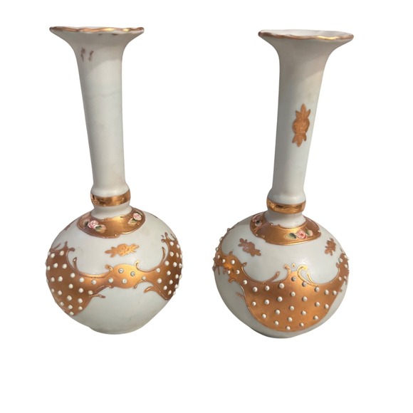 Lenwile Ardalt China Vases Hand Painted Gold Decor Japan Pair
1940's light Blue - Picture 1 of 10